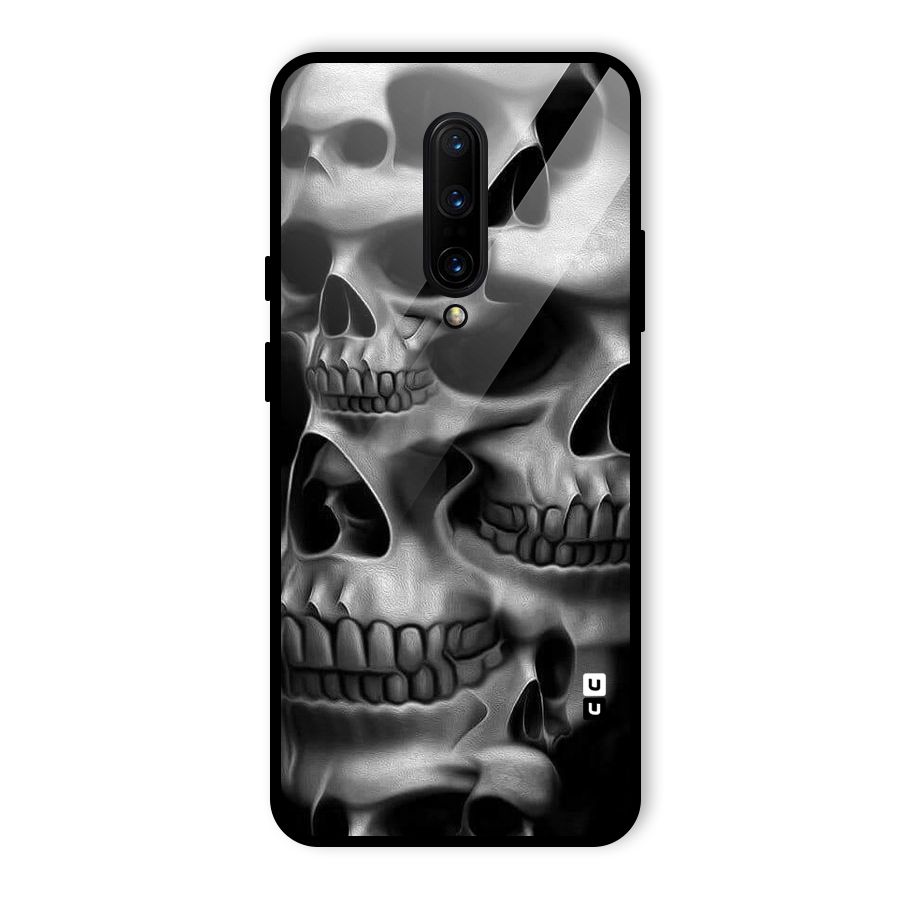 Multiple Skulls Glass Back Case for OnePlus 7 Pro