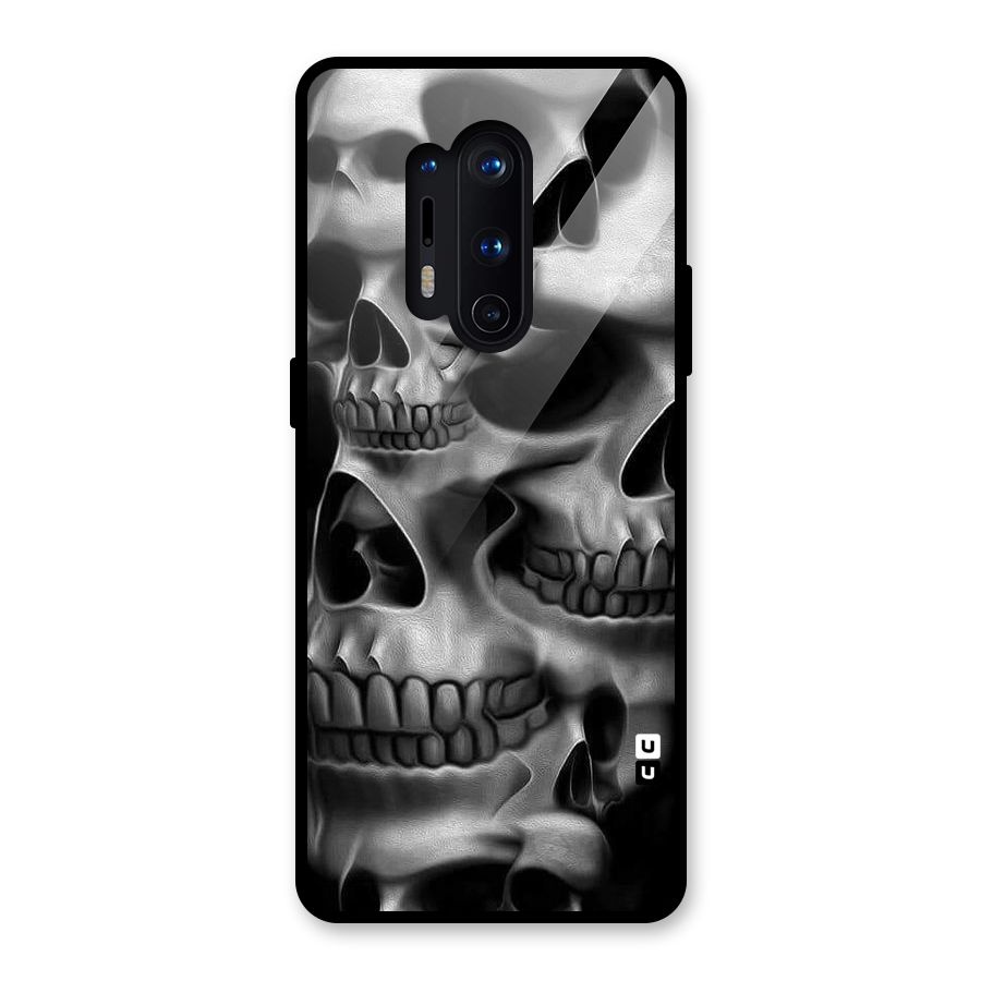 Multiple Skulls Glass Back Case for OnePlus 8 Pro