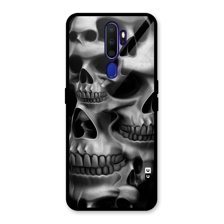 Multiple Skulls Glass Back Case for Oppo A9 (2020)