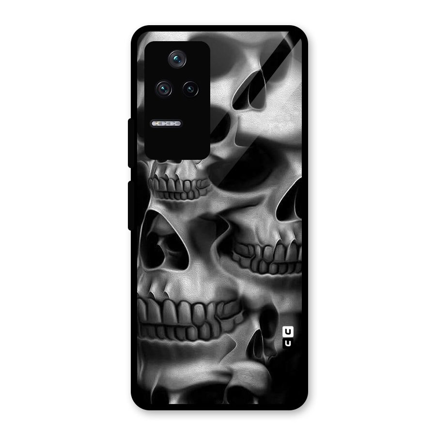 Multiple Skulls Glass Back Case for Poco F4 5G