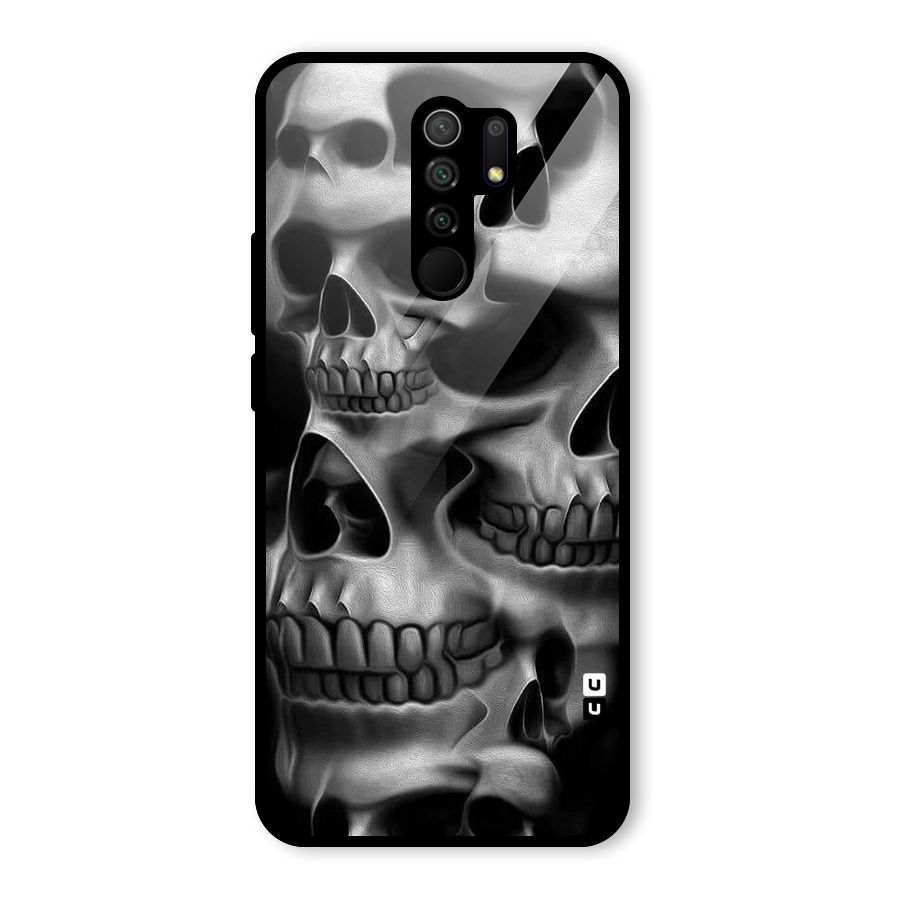 Multiple Skulls Glass Back Case for Poco M2