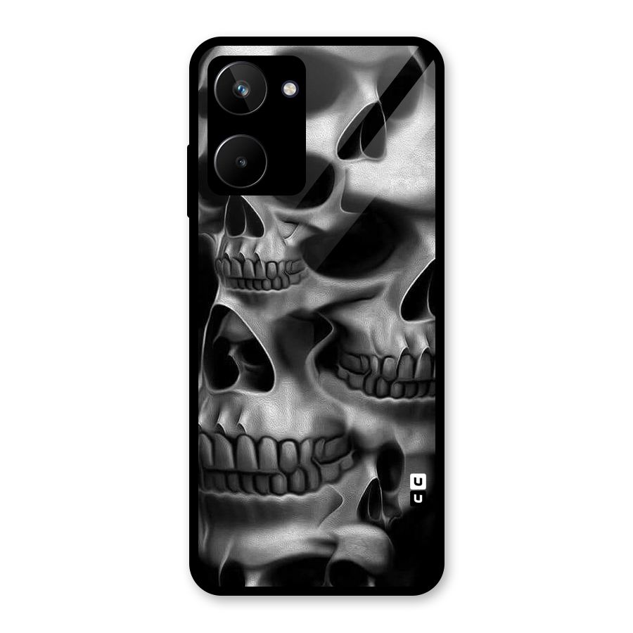 Multiple Skulls Glass Back Case for Realme 10