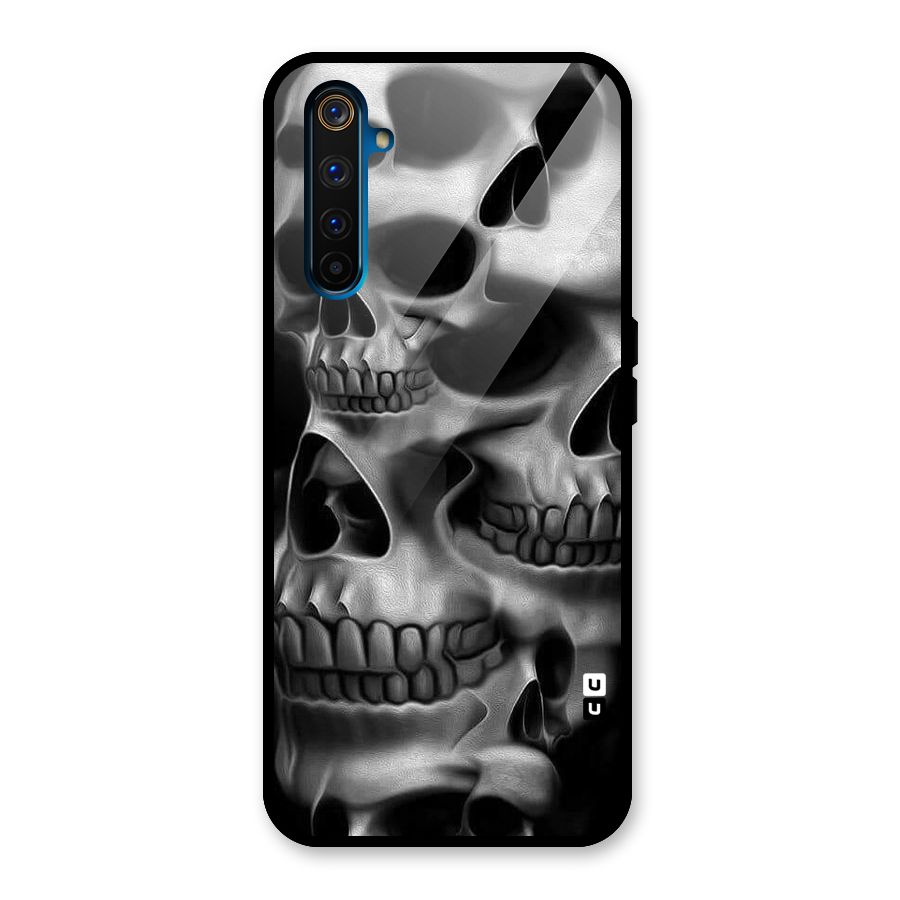 Multiple Skulls Glass Back Case for Realme 6 Pro