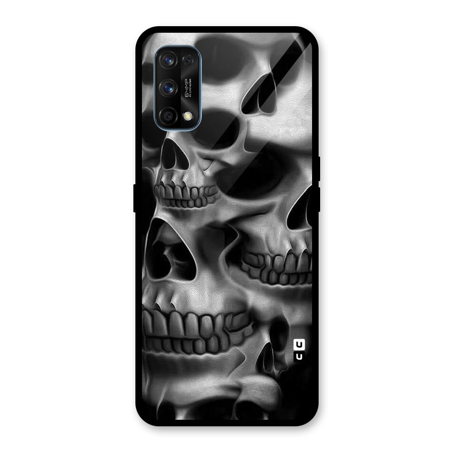Multiple Skulls Glass Back Case for Realme 7 Pro