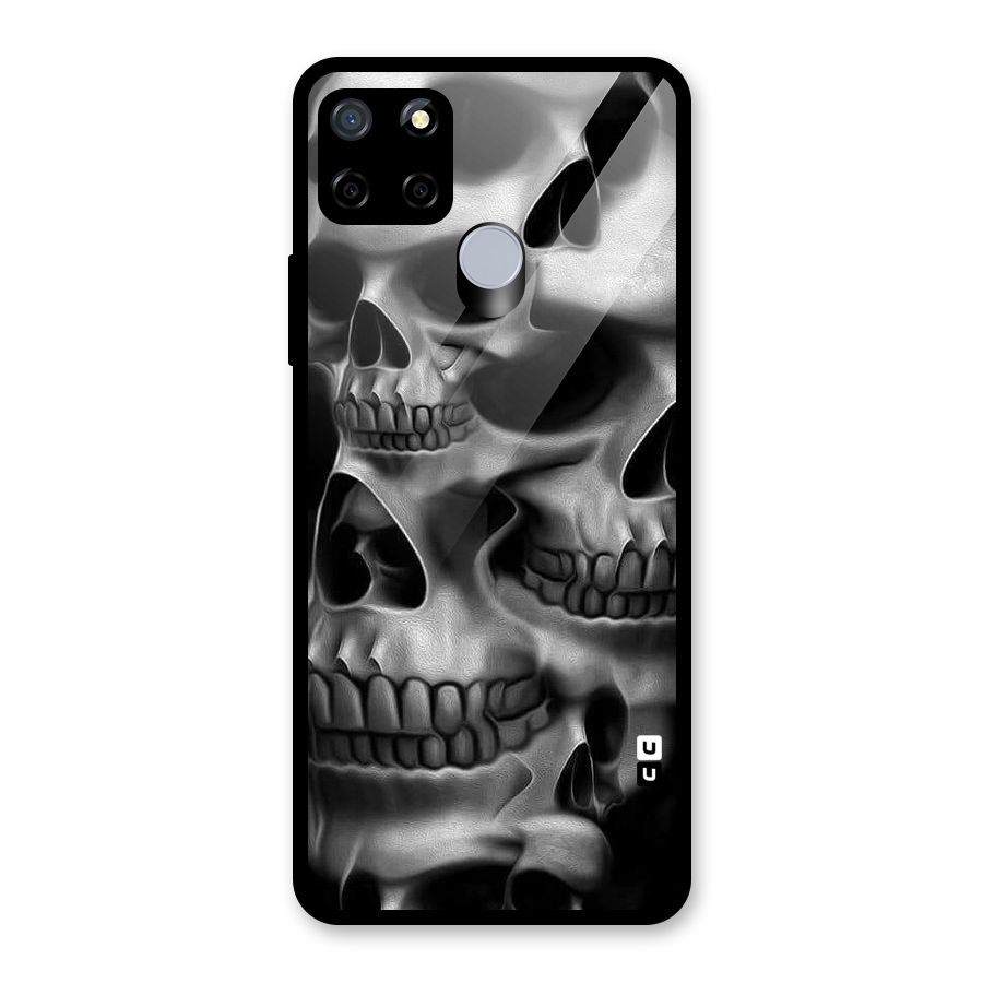 Multiple Skulls Glass Back Case for Realme C12