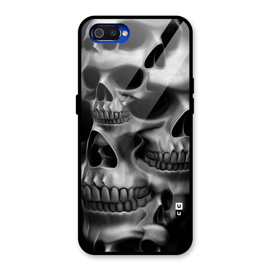 Multiple Skulls Glass Back Case for Realme C2
