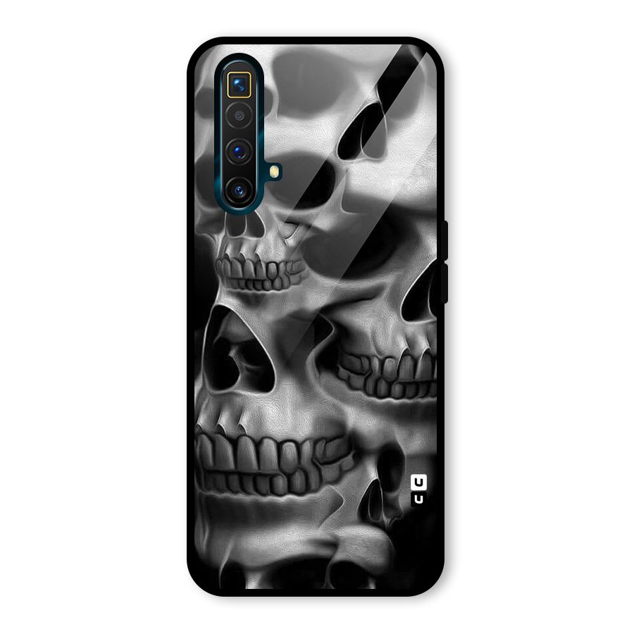 Multiple Skulls Glass Back Case for Realme X3 SuperZoom