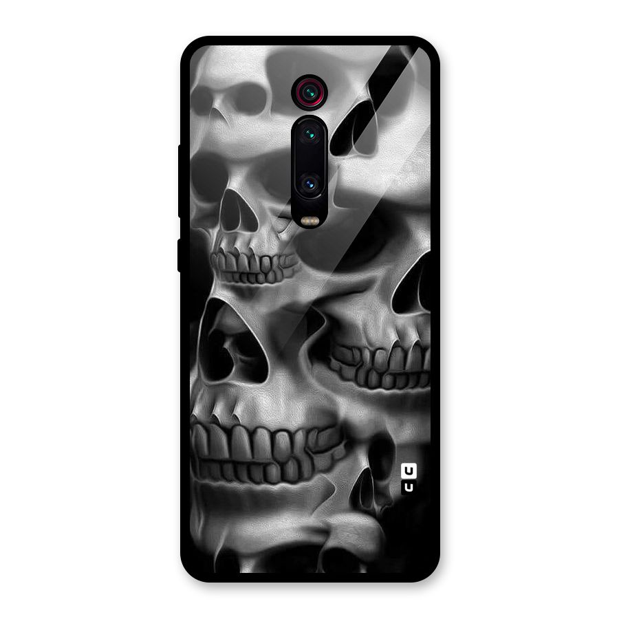 Multiple Skulls Glass Back Case for Redmi K20 Pro