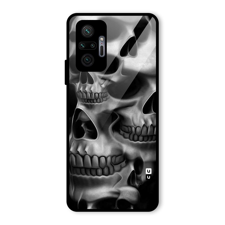 Multiple Skulls Glass Back Case for Redmi Note 10 Pro Max