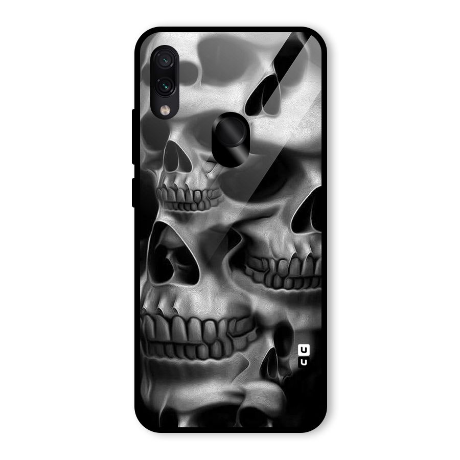 Multiple Skulls Glass Back Case for Redmi Note 7 Pro