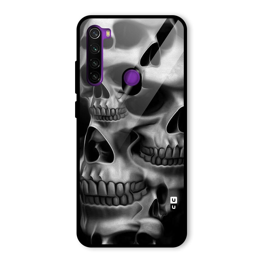 Multiple Skulls Glass Back Case for Redmi Note 8