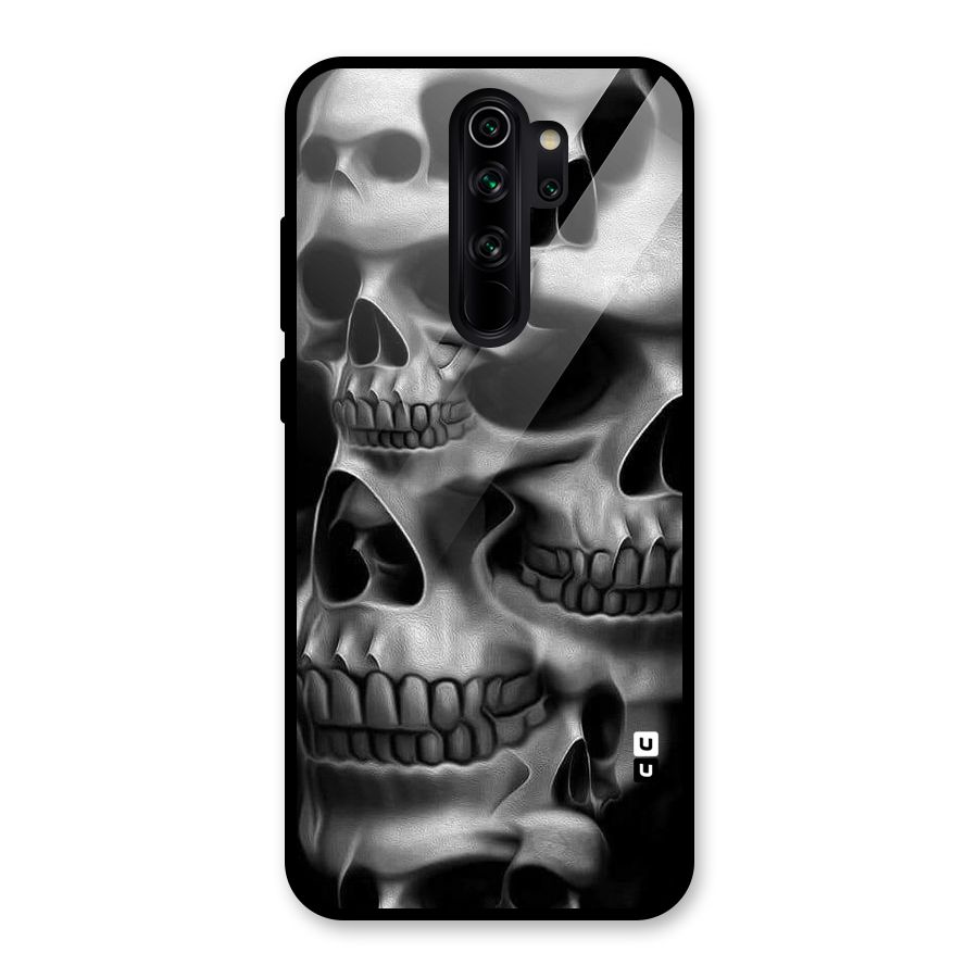 Multiple Skulls Glass Back Case for Redmi Note 8 Pro