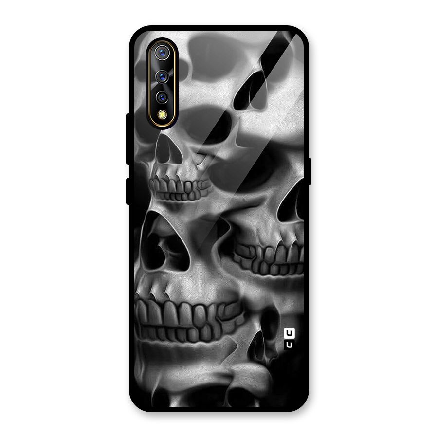 Multiple Skulls Glass Back Case for Vivo S1