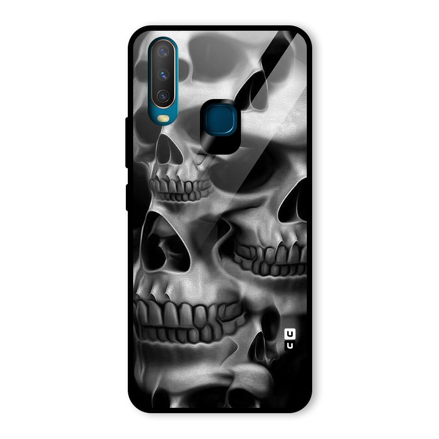 Multiple Skulls Glass Back Case for Vivo U10