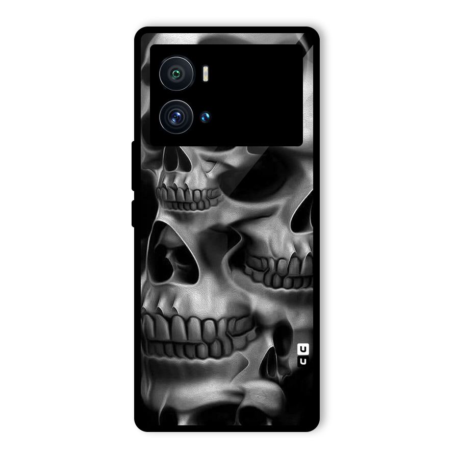 Multiple Skulls Glass Back Case for Vivo iQOO 9 Pro