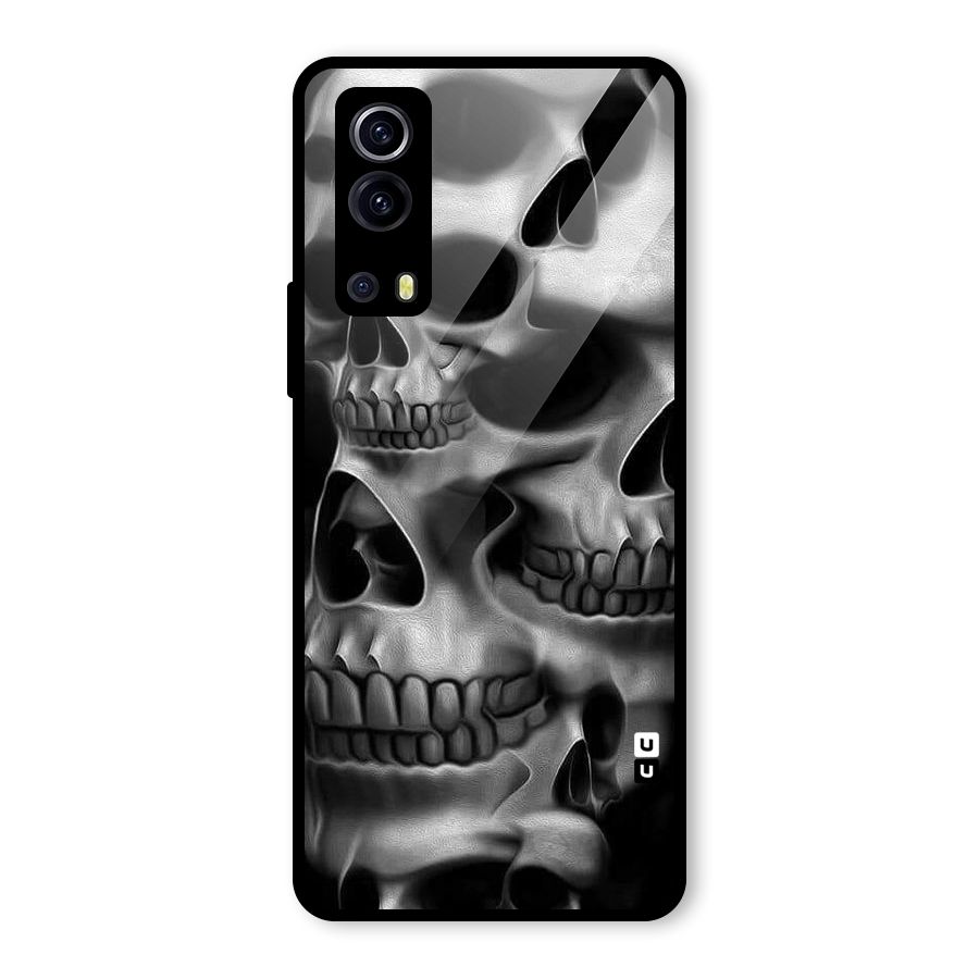 Multiple Skulls Glass Back Case for Vivo iQOO Z3