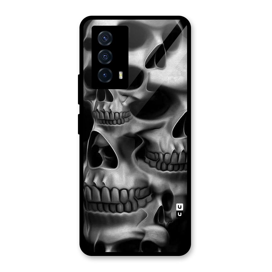 Multiple Skulls Glass Back Case for Vivo iQOO Z5