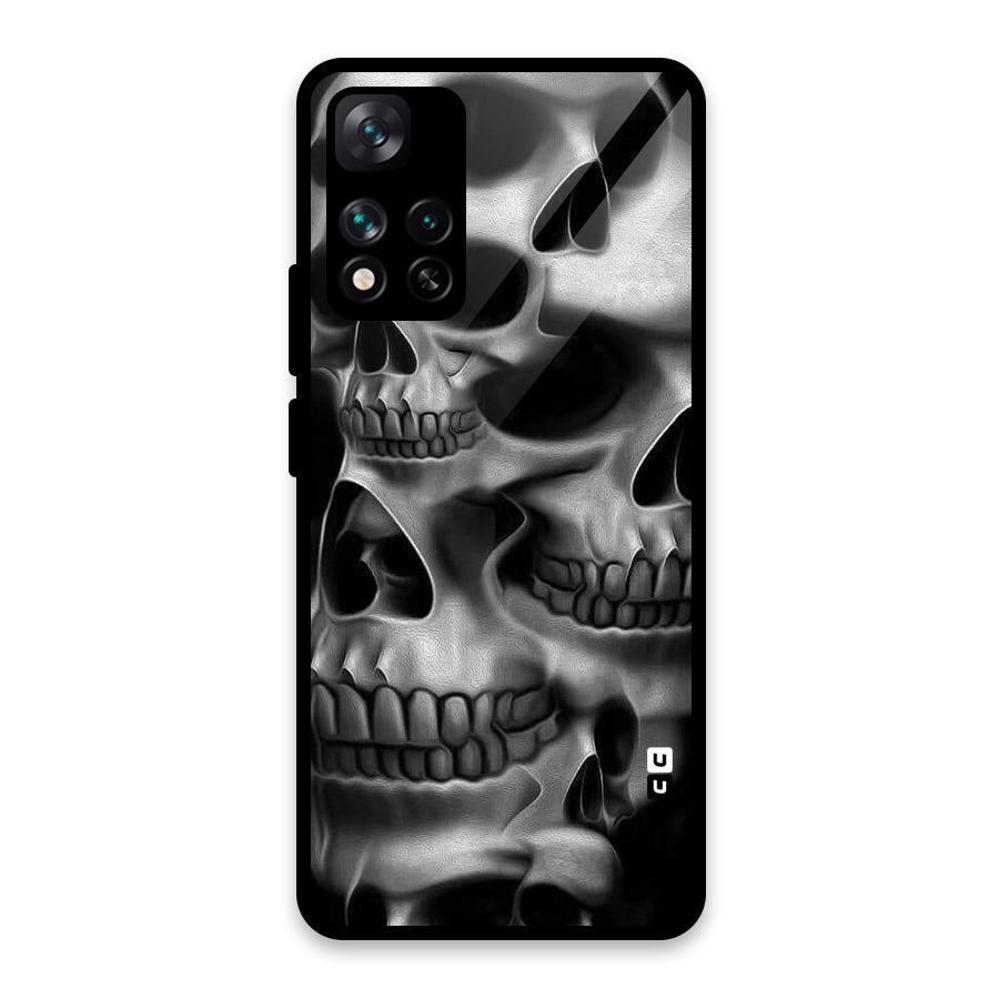 Multiple Skulls Glass Back Case for Xiaomi 11i HyperCharge 5G