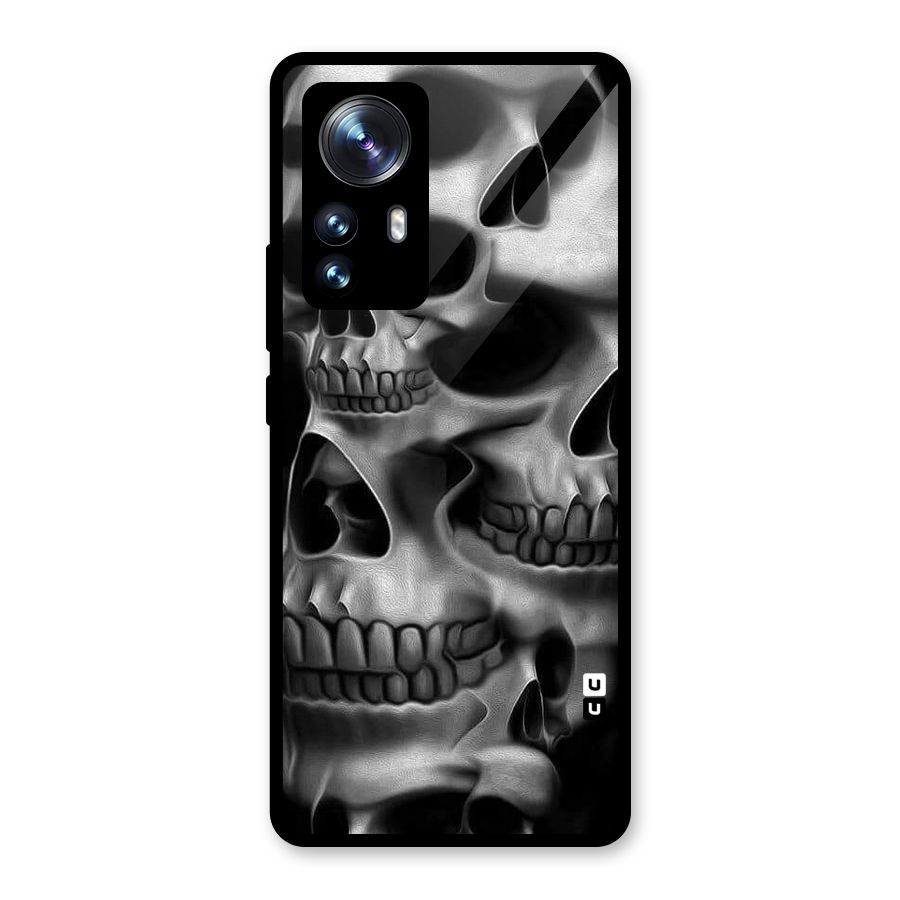 Multiple Skulls Glass Back Case for Xiaomi 12 Pro