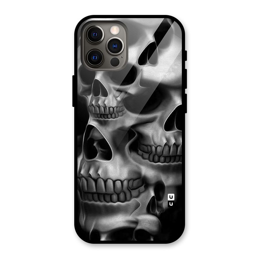 Multiple Skulls Glass Back Case for iPhone 12 Pro