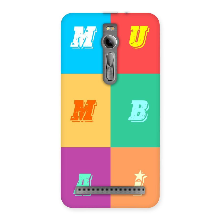 Mumbai Alphabets Back Case for Asus Zenfone 2
