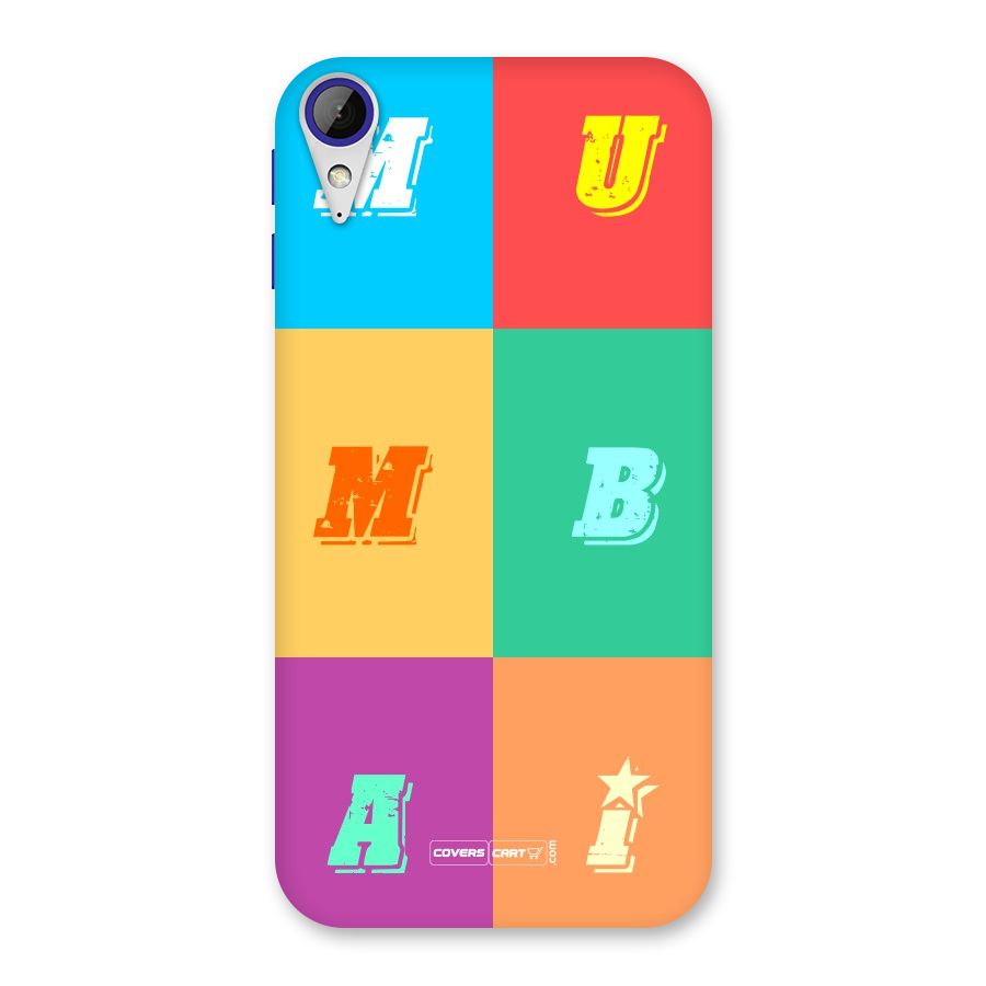Mumbai Alphabets Back Case for Desire 830