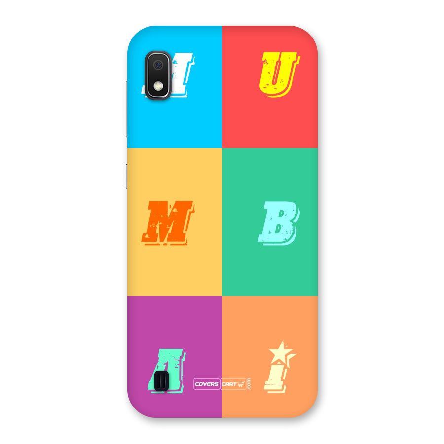 Mumbai Alphabets Back Case for Galaxy A10