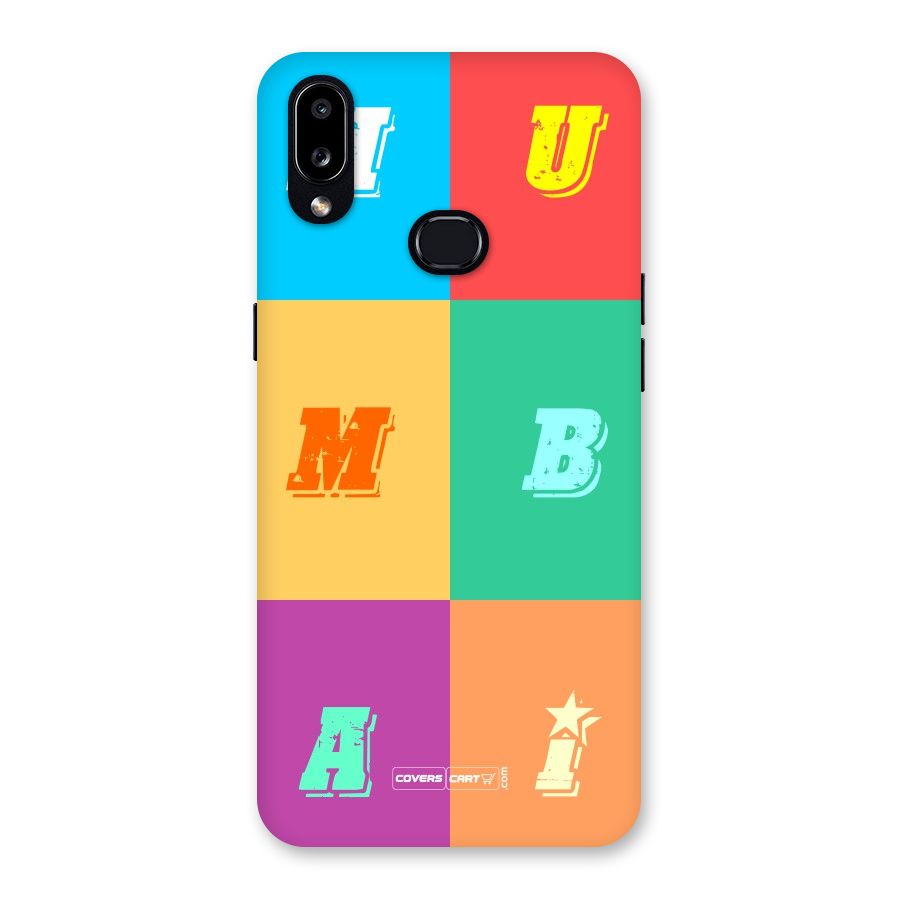 Mumbai Alphabets Back Case for Galaxy A10s