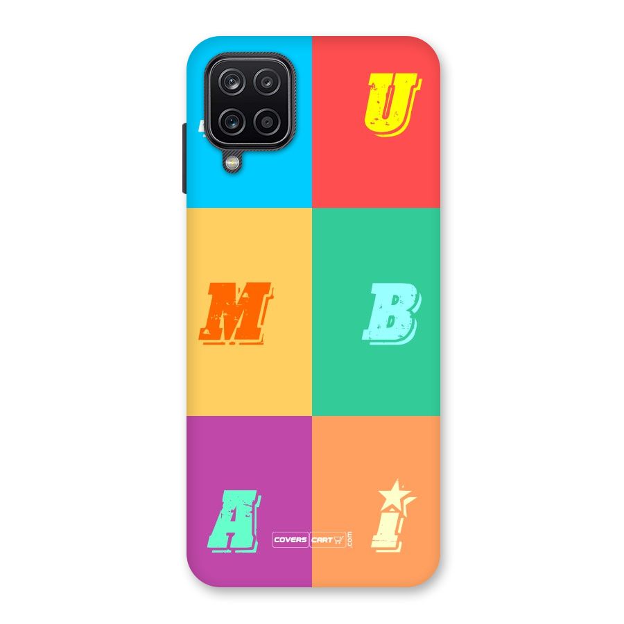 Mumbai Alphabets Back Case for Galaxy A12