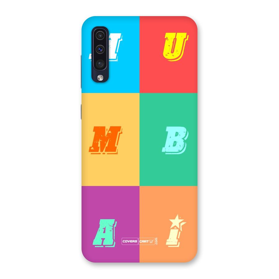 Mumbai Alphabets Back Case for Galaxy A50s