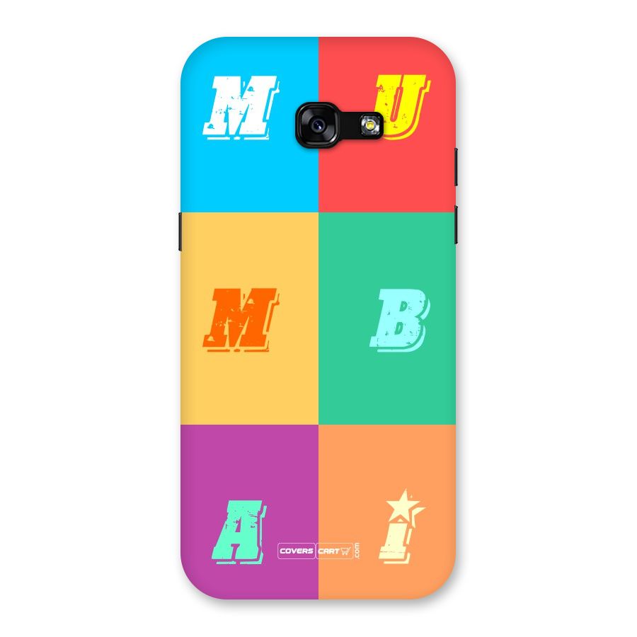 Mumbai Alphabets Back Case for Galaxy A5 2017