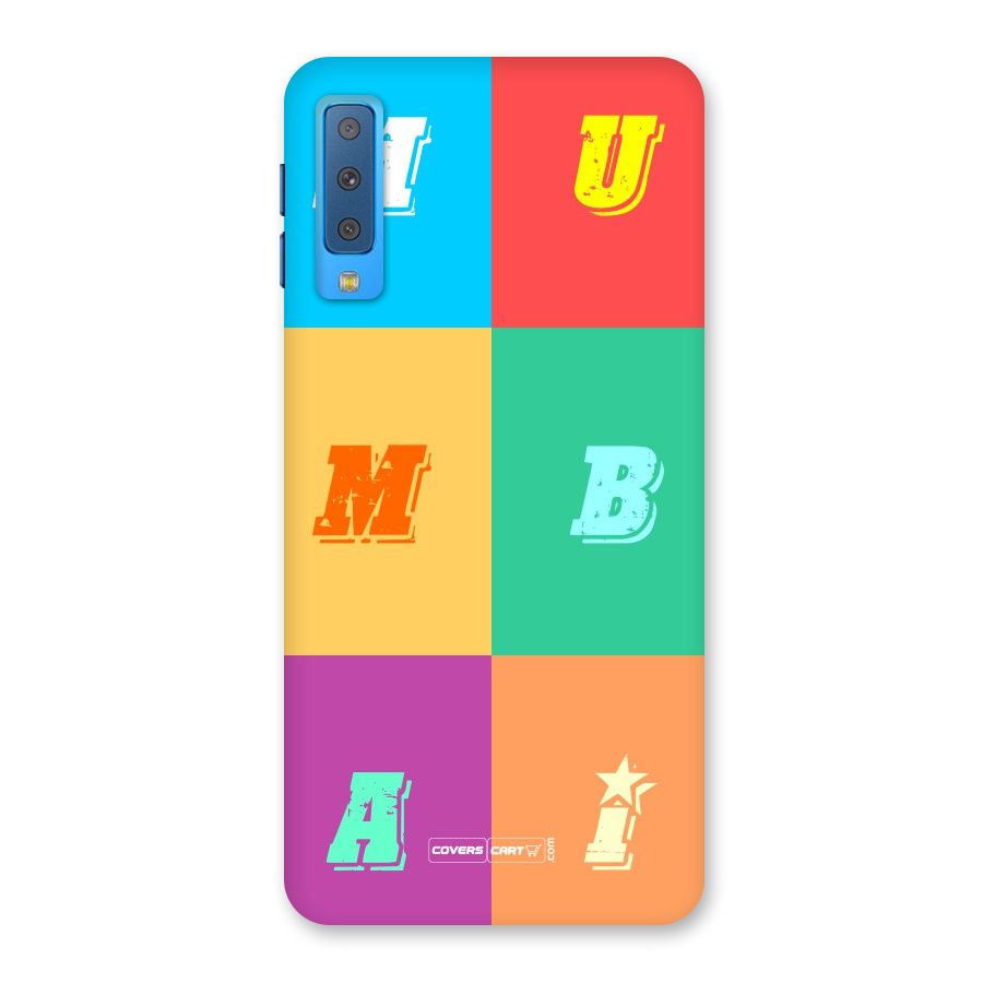 Mumbai Alphabets Back Case for Galaxy A7 (2018)