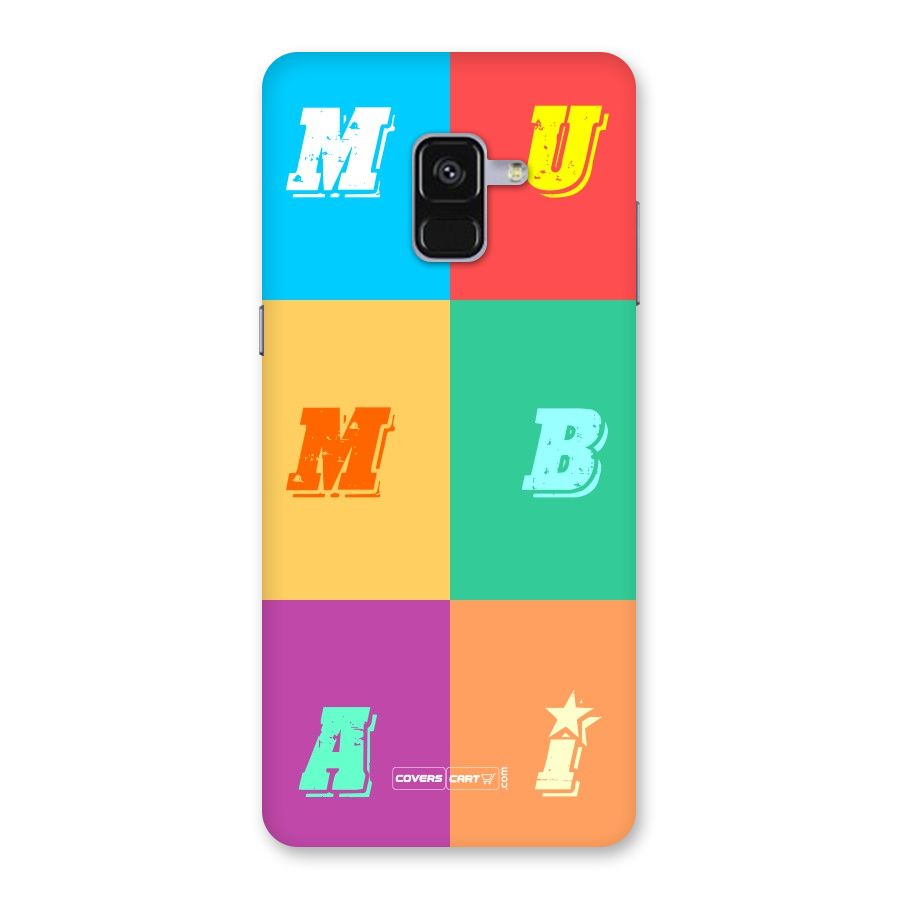 Mumbai Alphabets Back Case for Galaxy A8 Plus