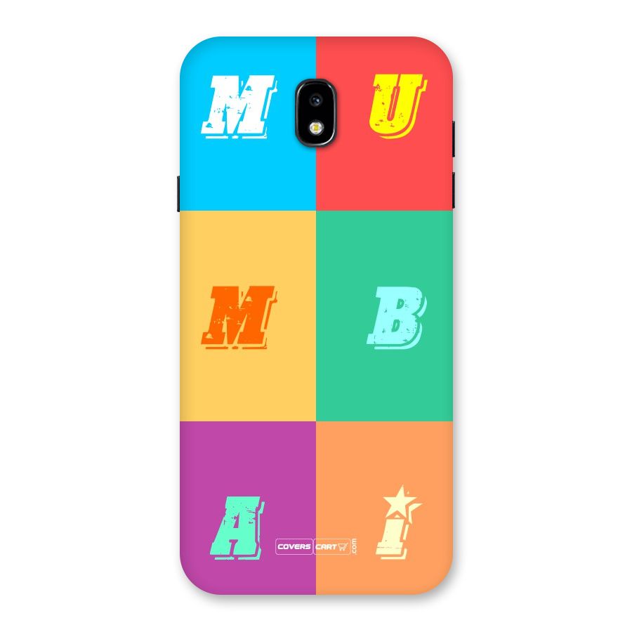 Mumbai Alphabets Back Case for Galaxy J7 Pro