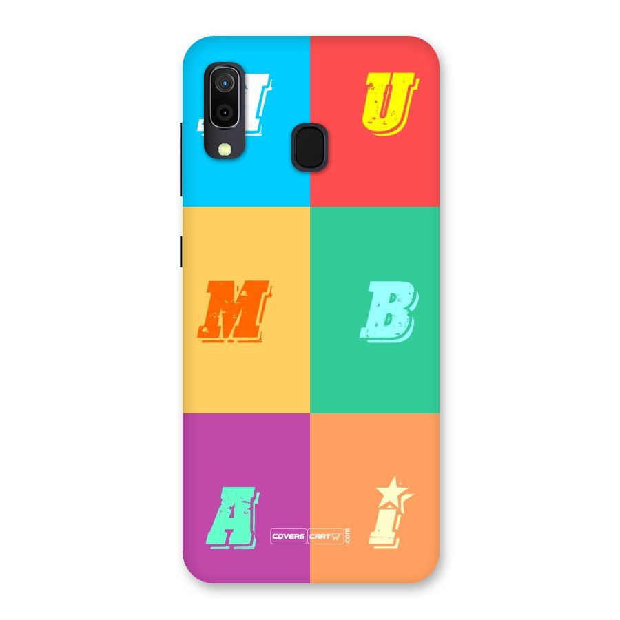 Mumbai Alphabets Back Case for Galaxy M10s