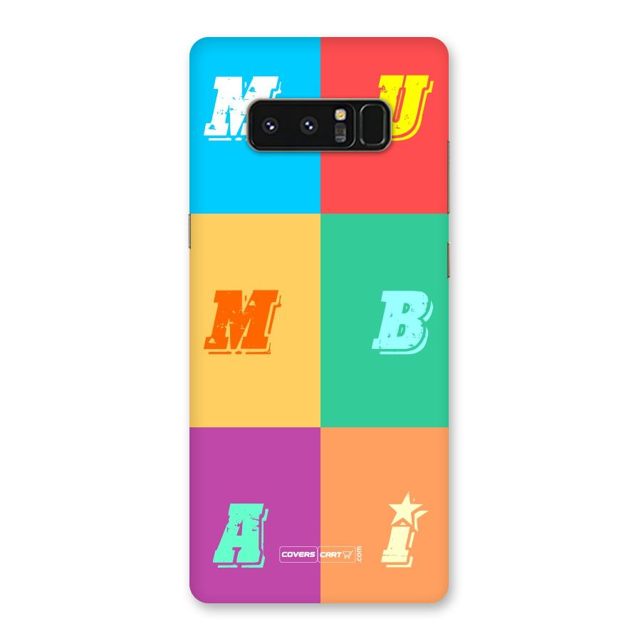 Mumbai Alphabets Back Case for Galaxy Note 8