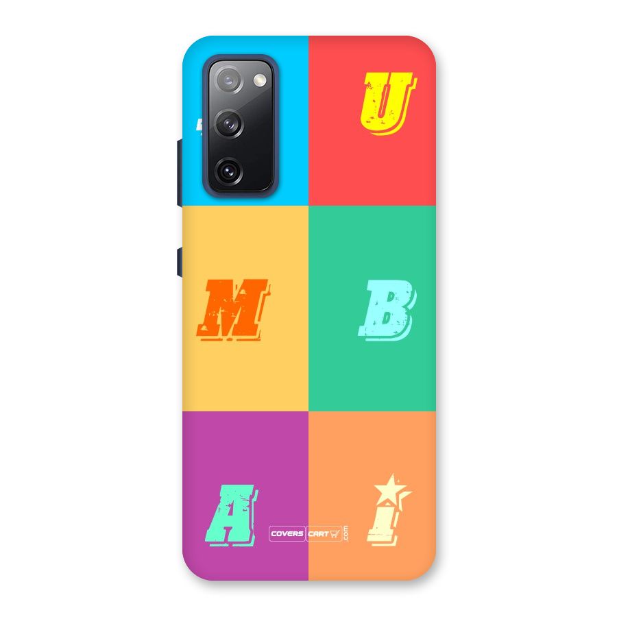 Mumbai Alphabets Back Case for Galaxy S20 FE