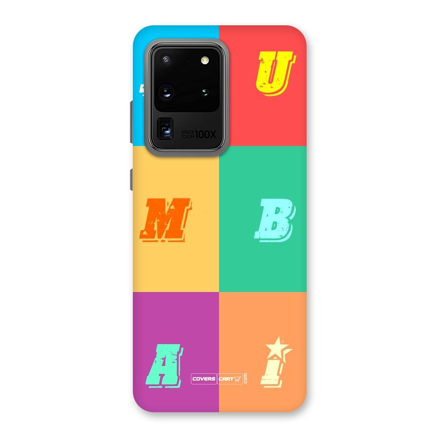 Mumbai Alphabets Back Case for Galaxy S20 Ultra