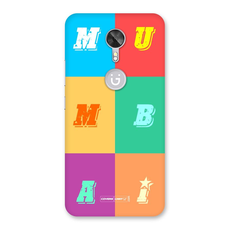 Mumbai Alphabets Back Case for Gionee A1