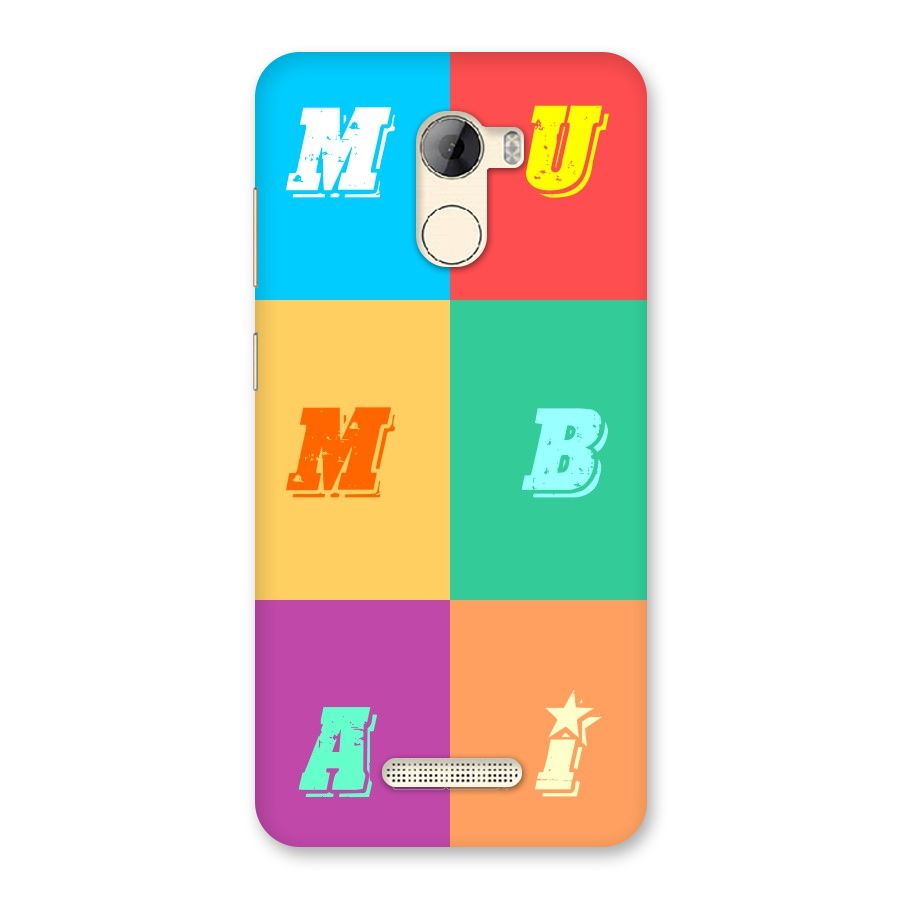 Mumbai Alphabets Back Case for Gionee A1 LIte