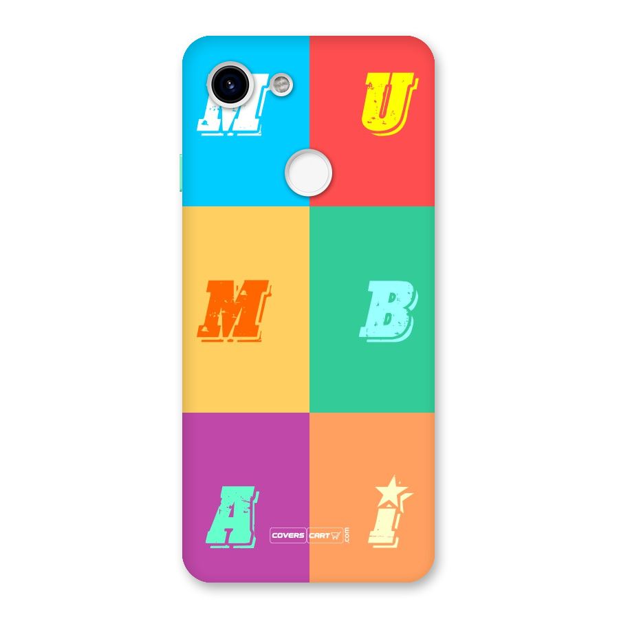 Mumbai Alphabets Back Case for Google Pixel 3