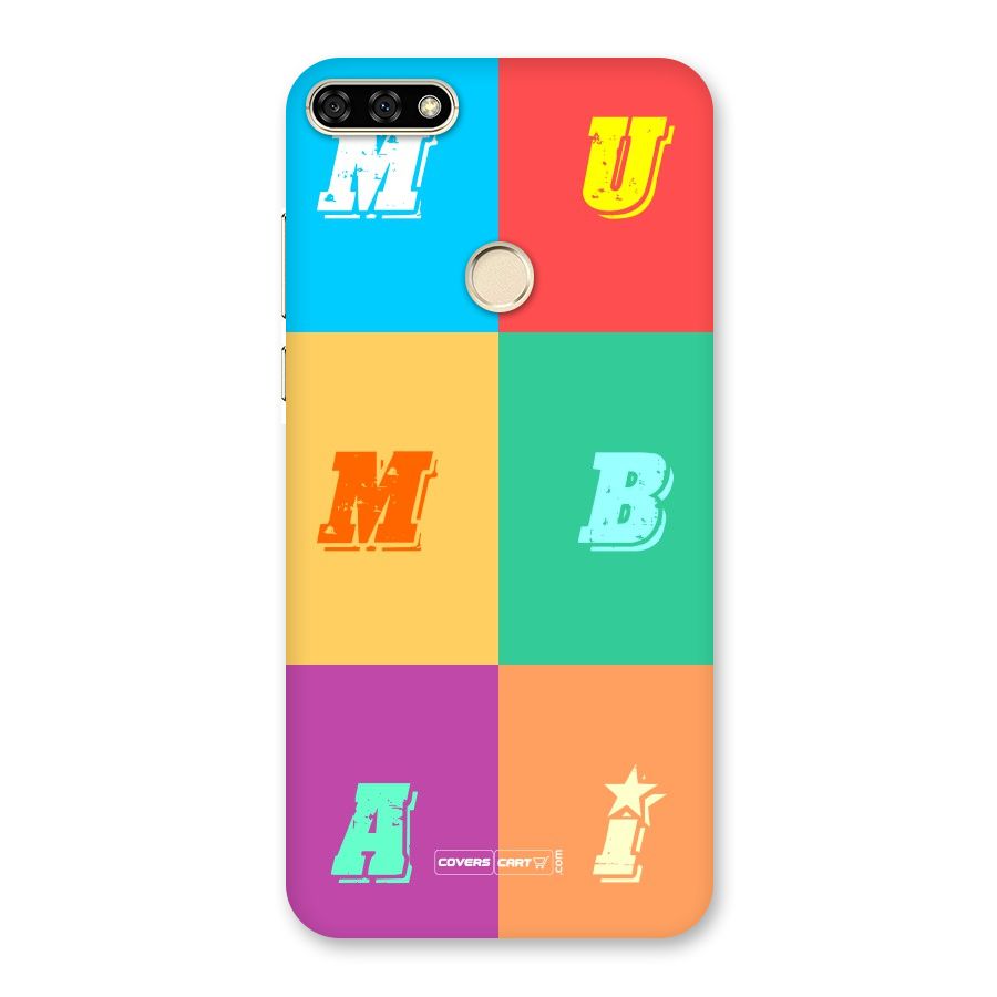 Mumbai Alphabets Back Case for Honor 7A