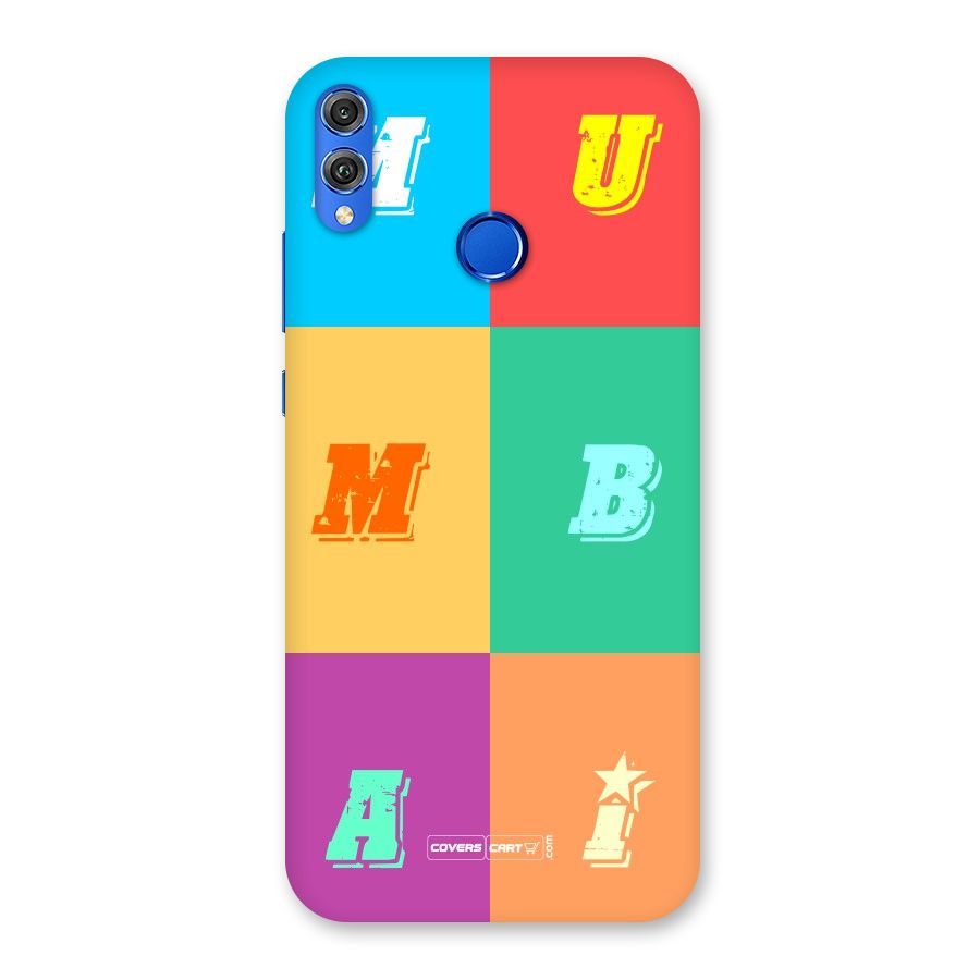 Mumbai Alphabets Back Case for Honor 8X