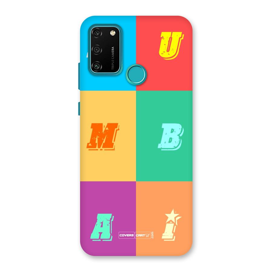 Mumbai Alphabets Back Case for Honor 9A