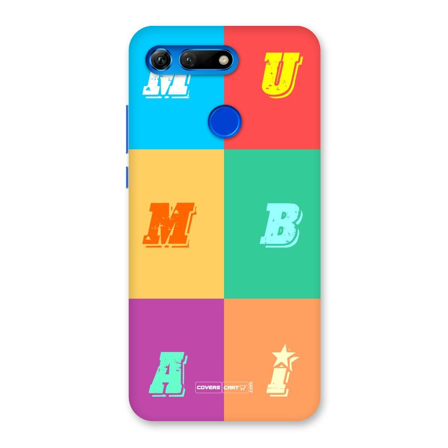 Mumbai Alphabets Back Case for Honor View 20