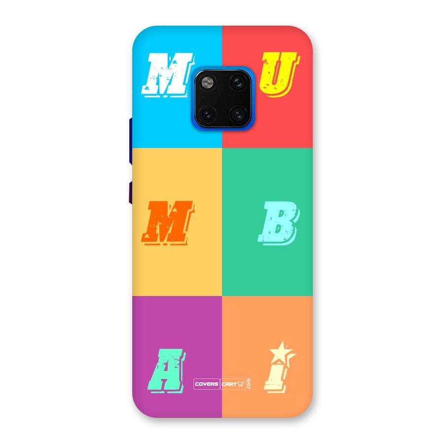 Mumbai Alphabets Back Case for Huawei Mate 20 Pro