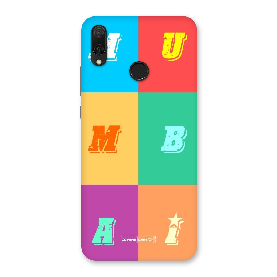 Mumbai Alphabets Back Case for Huawei Y9 (2019)