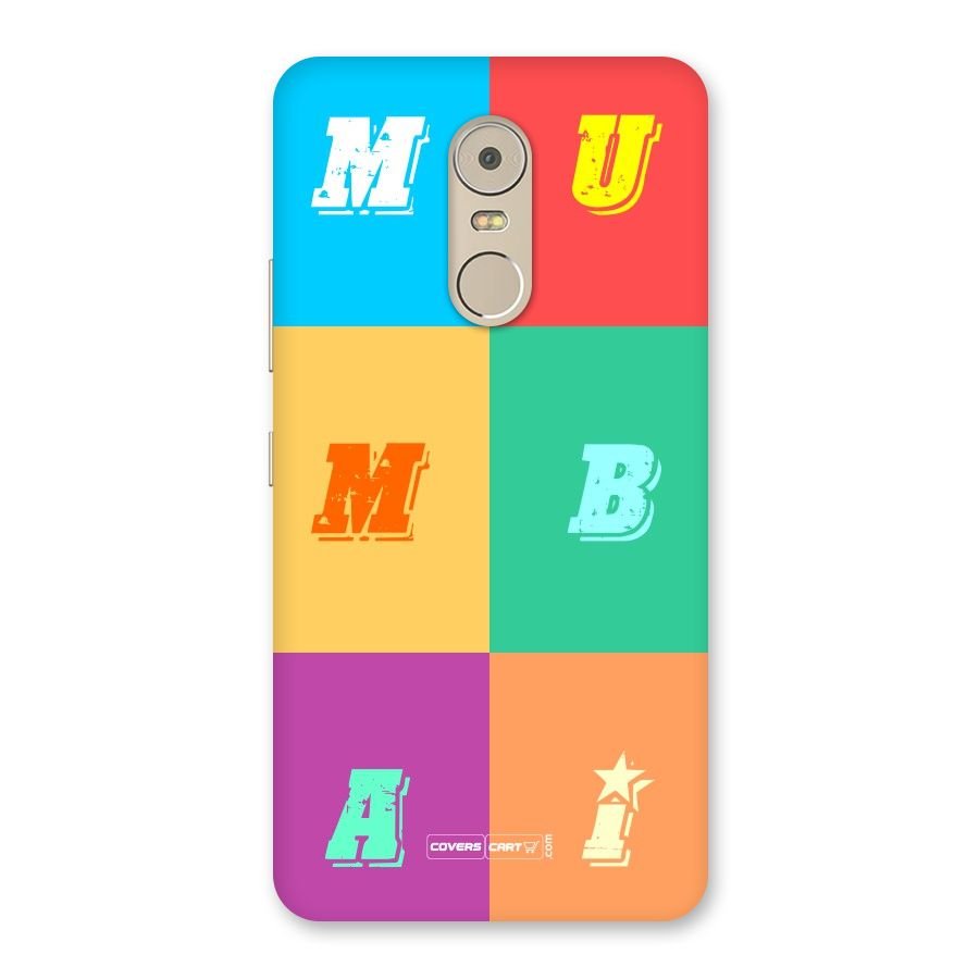 Mumbai Alphabets Back Case for Lenovo K6 Note