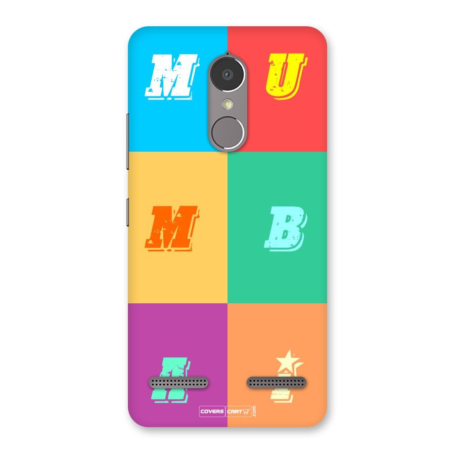 Mumbai Alphabets Back Case for Lenovo K6 Power