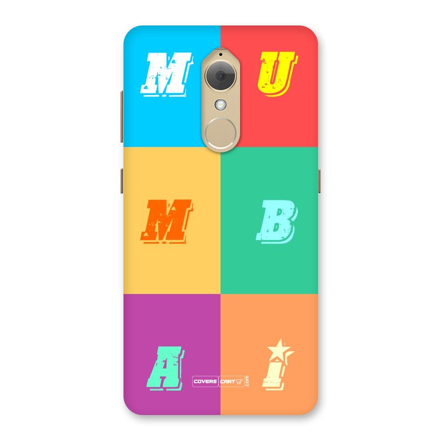 Mumbai Alphabets Back Case for Lenovo K8